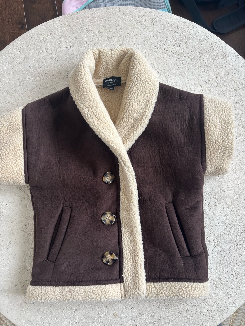 Bardot Junior Freya shearling vest for girls